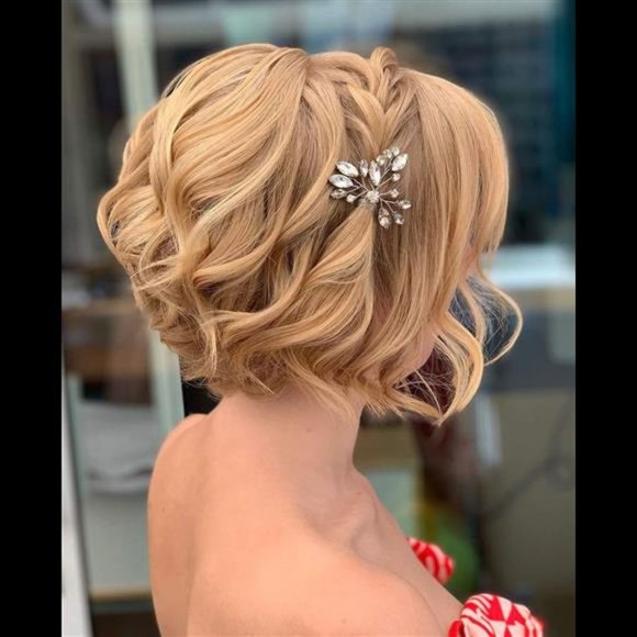 Silver Crystal Bride Wedding Hair Pins Silver Hair Piece Bridal Flower main image 4